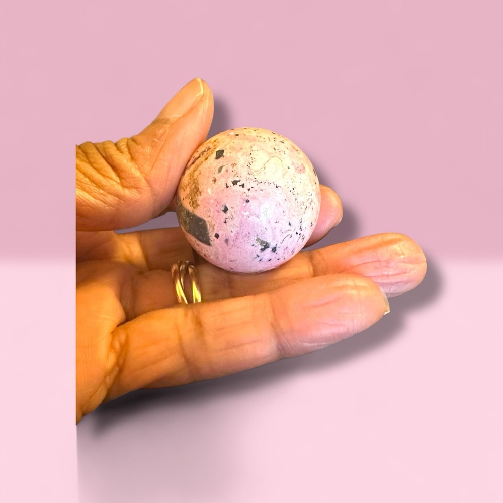 Peruvian Rhodonite Sphere - Picture 4 of 6